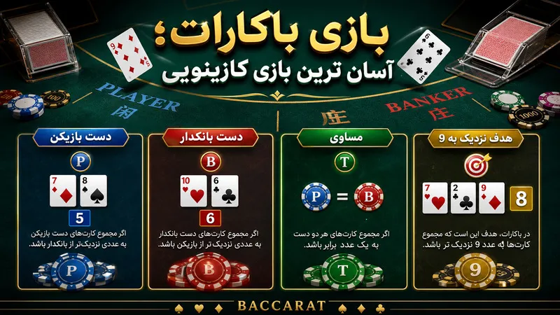 بازی باکارات؛ آسان ترین بازی کازینویی