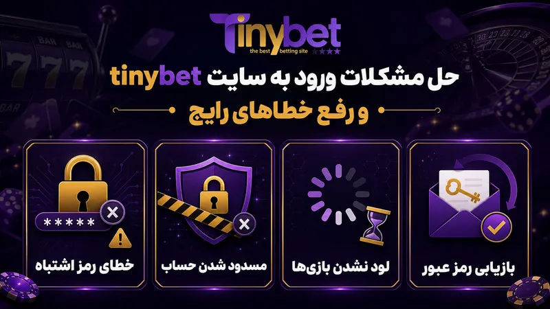 حل مشکلات ورود به سایت tinybet و رفع خطاهای رایج