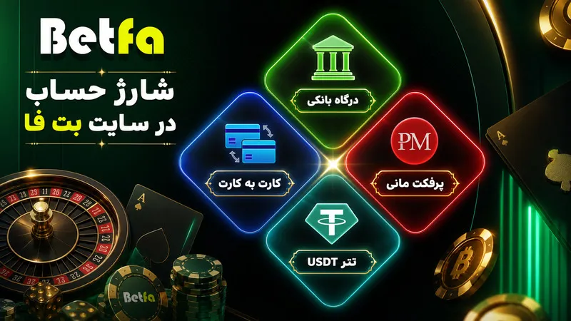 شارژ حساب در سایت بت فا